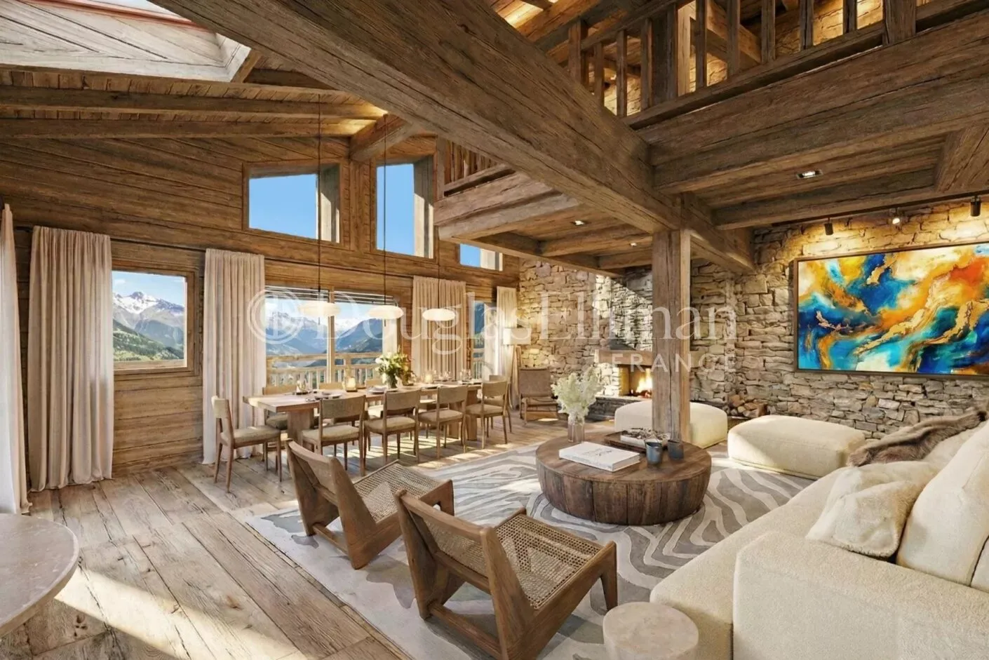 Image - MEGEVE – Demi-chalet neuf de grande qualité avec 4 chambres, proche du centre
