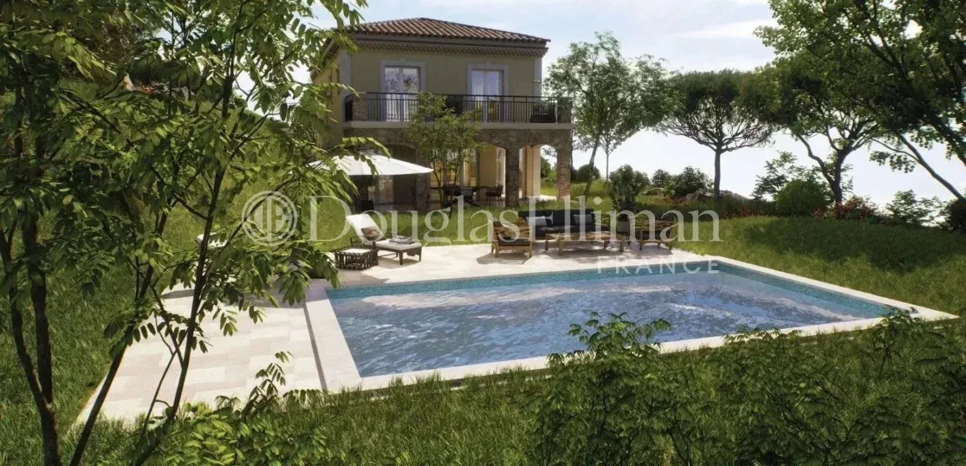 Image - MENTON –  Proche de Monaco, terrain constructible vue mer avec projet de permis pour une villa de 300m2