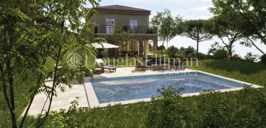 Image - MENTON –  Proche de Monaco, terrain constructible vue mer avec projet de permis pour une villa de 300m2