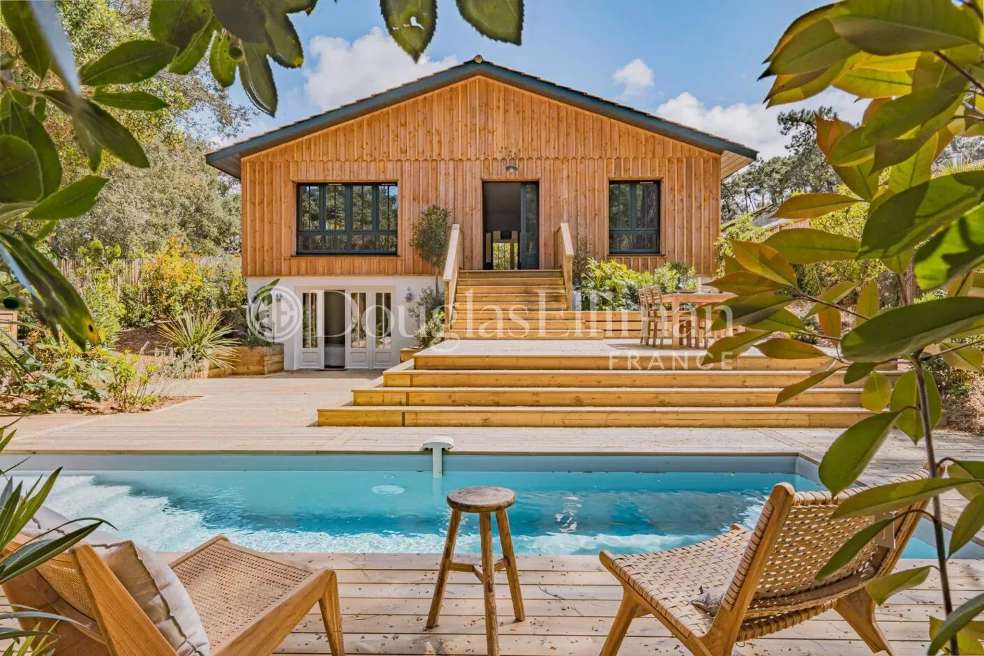 Image - CAP-FERRET – Villa de style cabane au coeur du village du Canon