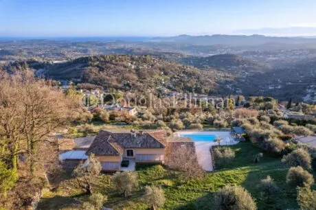 Image - CHATEAUNEUF-DE-GRASSE : Villa with panoramic sea view and pool - Picture n°1