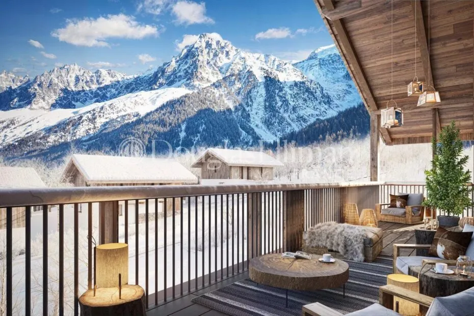 Image - LES HOUCHES — Nouvel appartement en duplex de 4 chambres, en attique, aux Houches