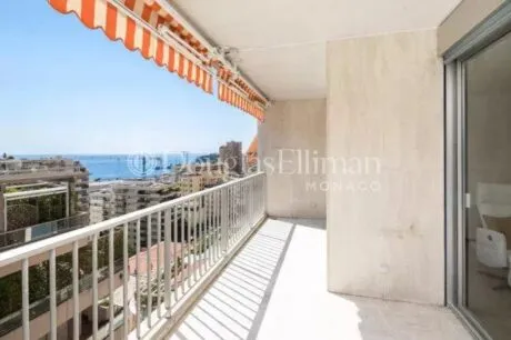 Image - Monaco – Saint Roman – 3-room apartment with sea view - Picture n°1